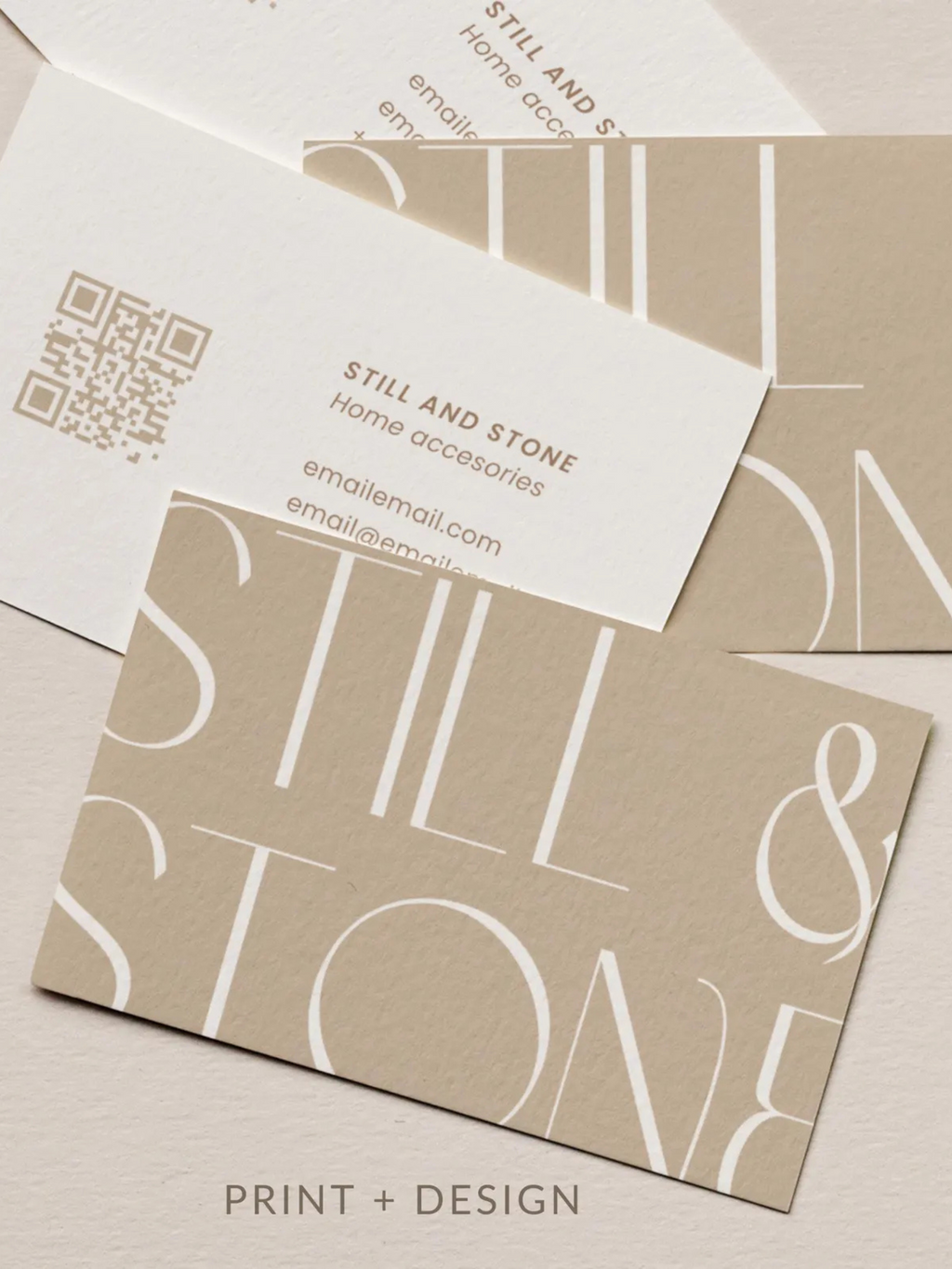 Semi-custom business cards (Design + Print)