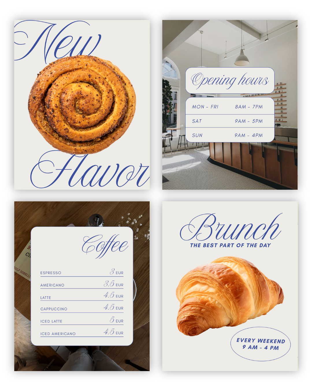 32 Social media templates "Elegant"
