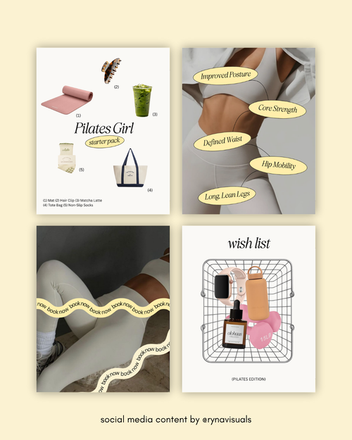 32 Social media templates "Aesthetic"