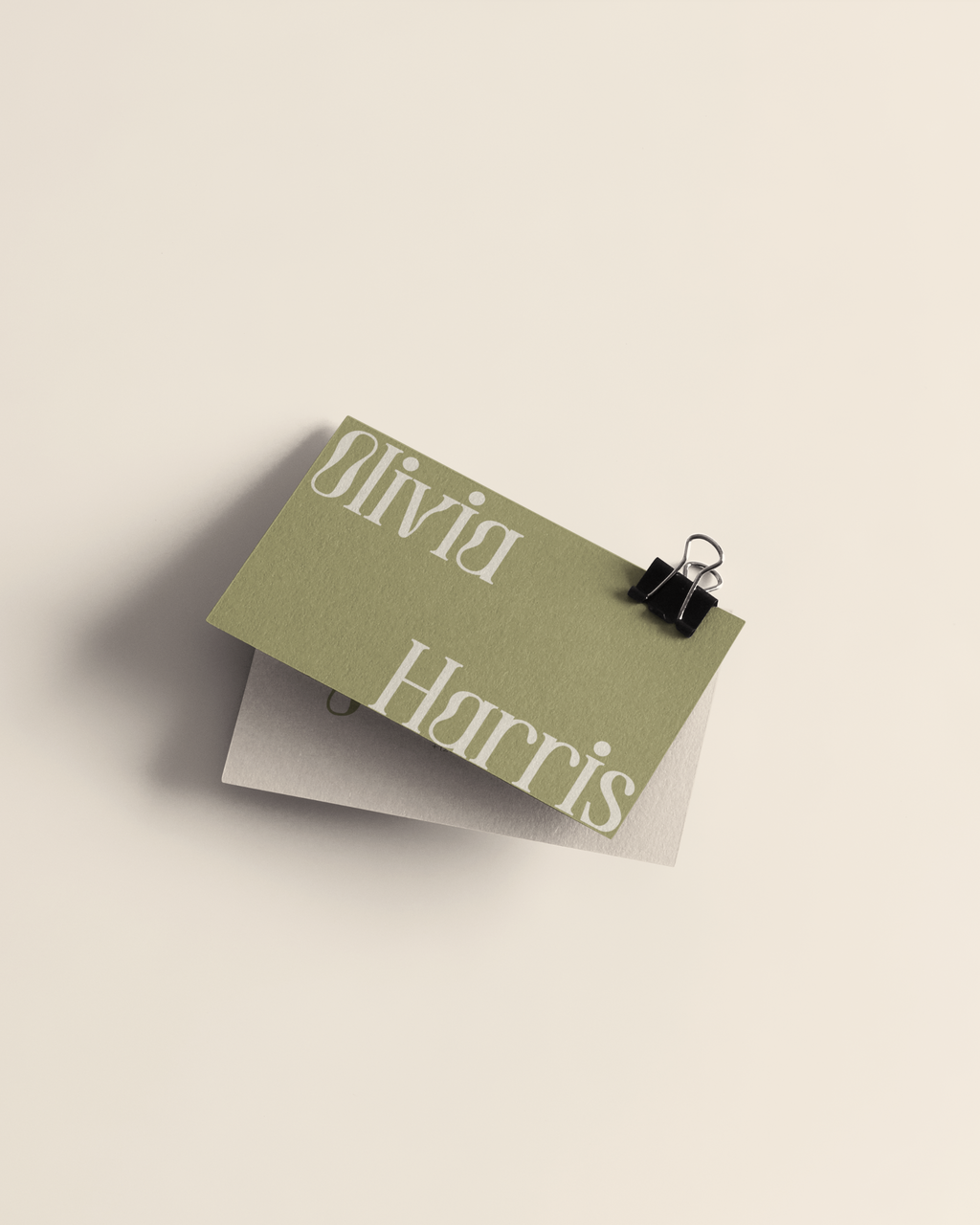 Semi-custom business cards