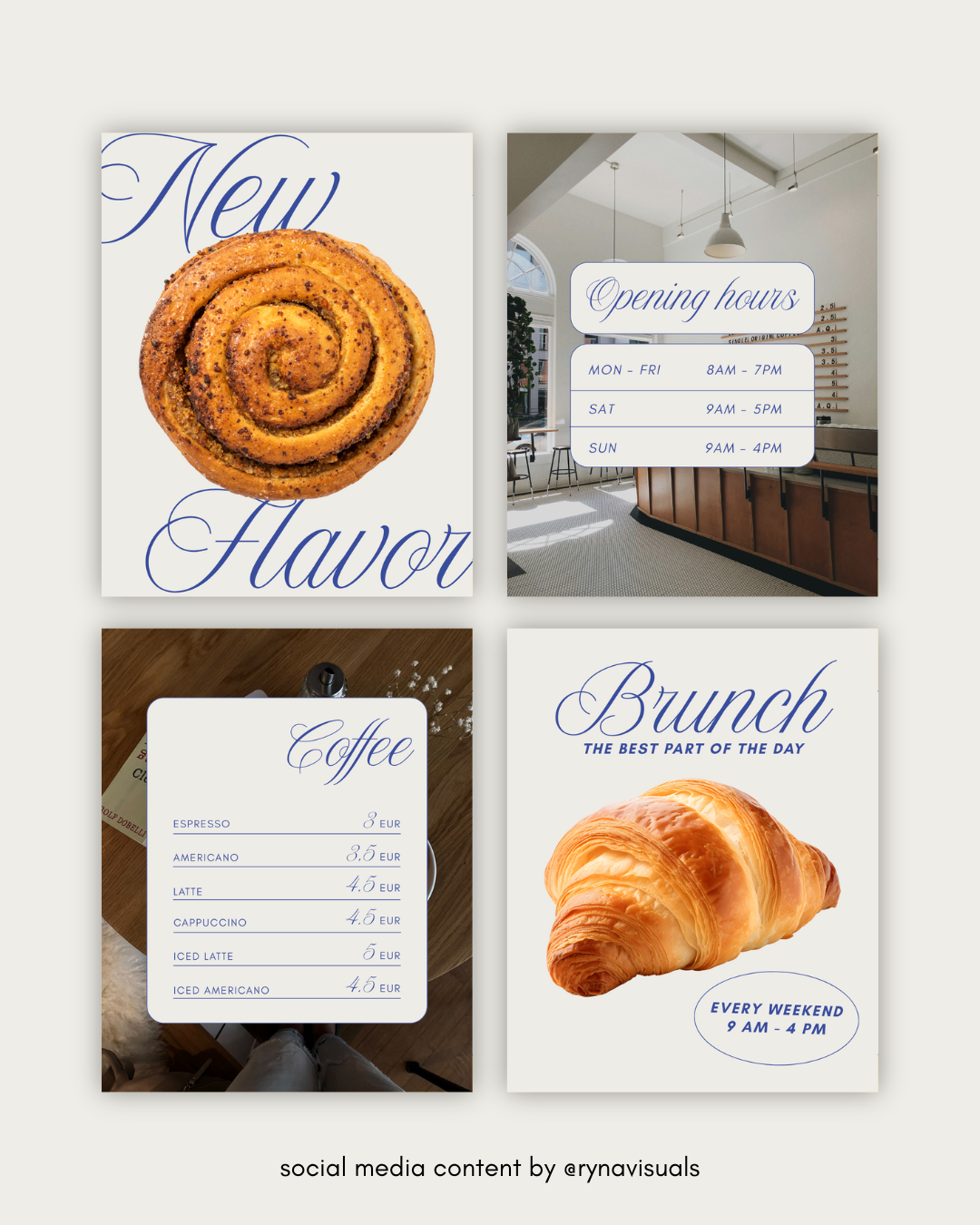 32 Social media templates "Elegant"
