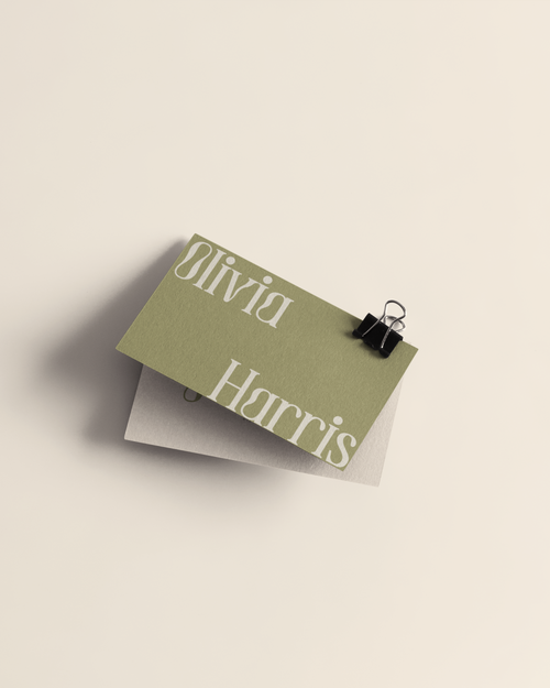 Semi-custom business cards