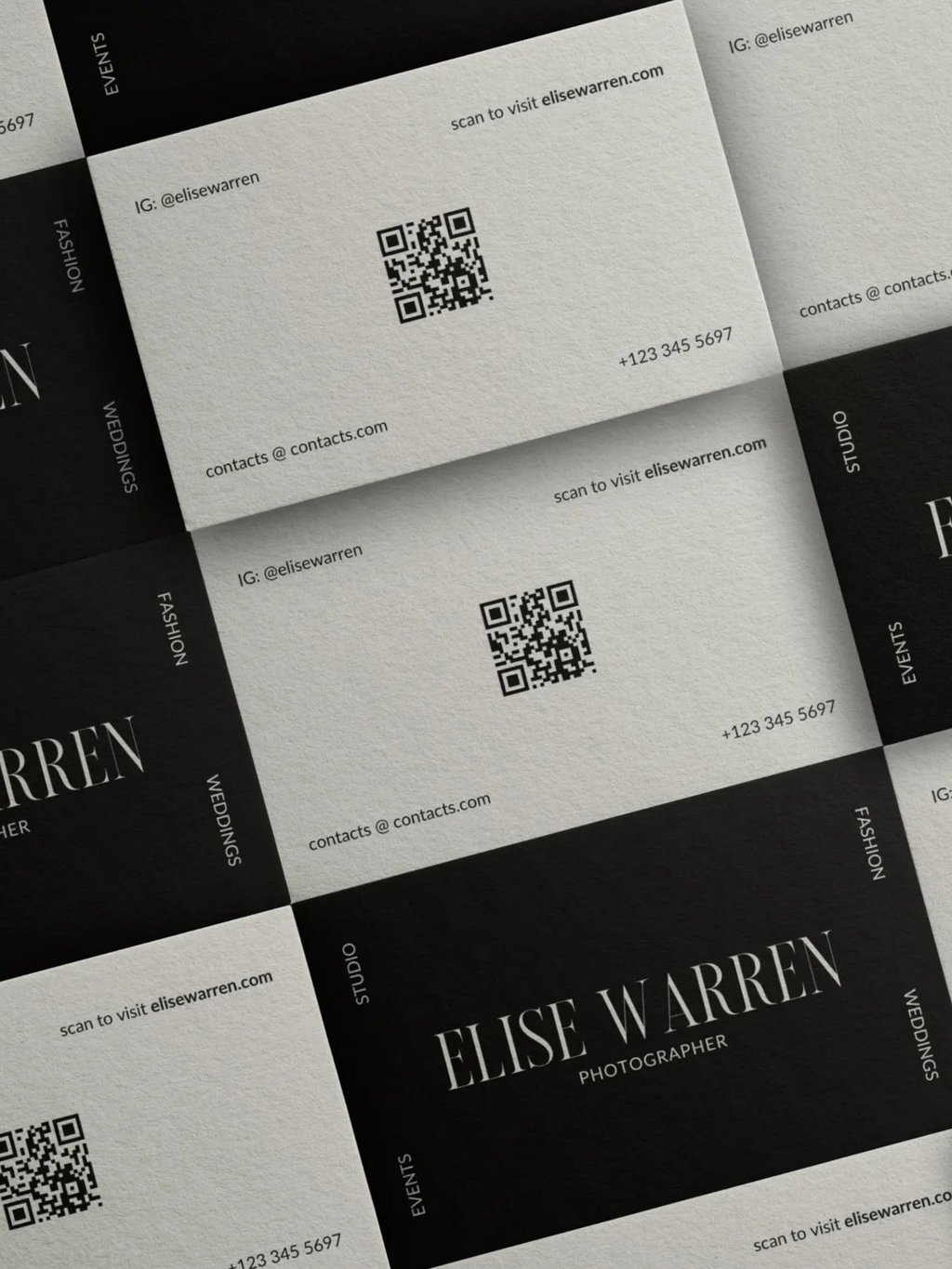 Semi-custom business cards  (Design + Print)