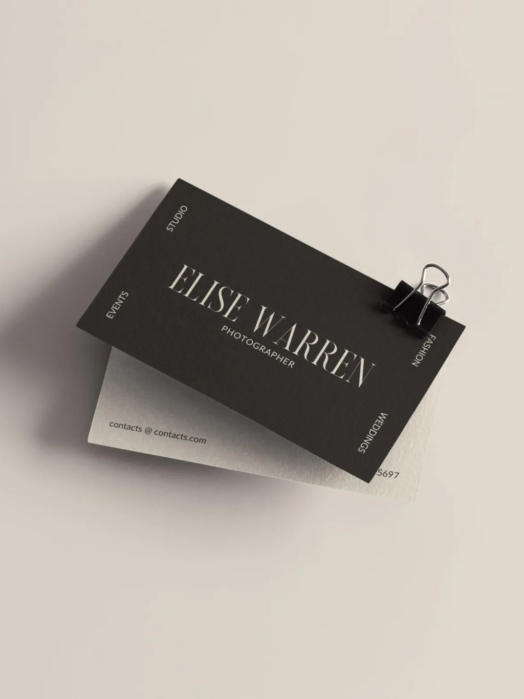 Semi-custom business cards  (Design + Print)